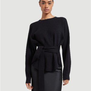 MODERN CITIZEN Nara Tie-Front Knit Sweater XL